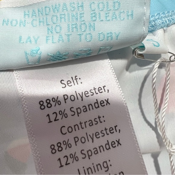 NEW Argyle Grant Swim Brief S Italian Fabric Donut Unicorn Flamingo Blue Beach - Picture 4 of 12